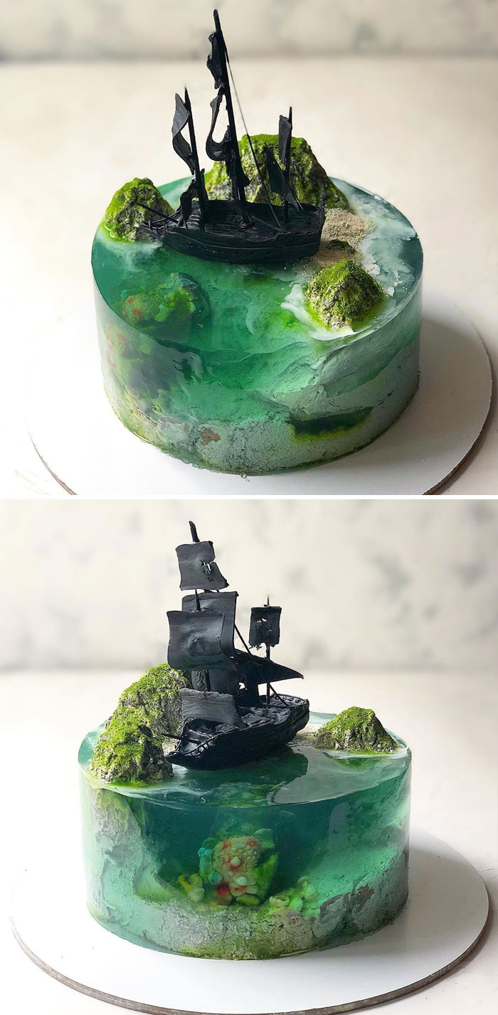 Kue tiga dimensi berbentuk pulau boredpanda Kue tiga dimensi berbentuk pulau boredpanda