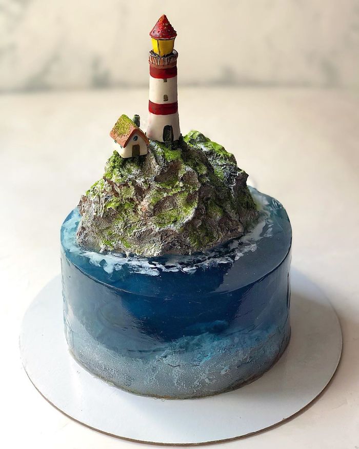 Kue tiga dimensi berbentuk pulau boredpanda Kue tiga dimensi berbentuk pulau boredpanda