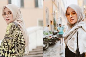 6 Momen Olla Ramlan saat olahraga menembak, gayanya gahar banget