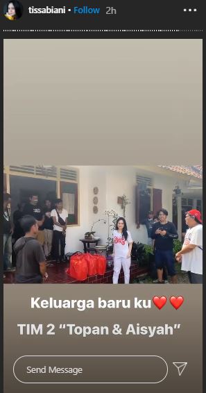 7 Momen ulang tahun Tissa Biani, dapat kejutan di lokasi syuting