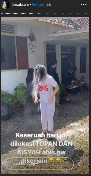 7 Momen ulang tahun Tissa Biani, dapat kejutan di lokasi syuting