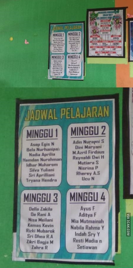 9 Potret jadwal pelajaran ini bikin siswa garuk-garuk kepala