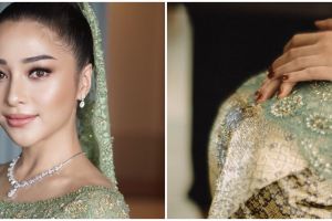 7 Potret detail kebaya Nikita Willy di momen lamaran, penuh filosofi