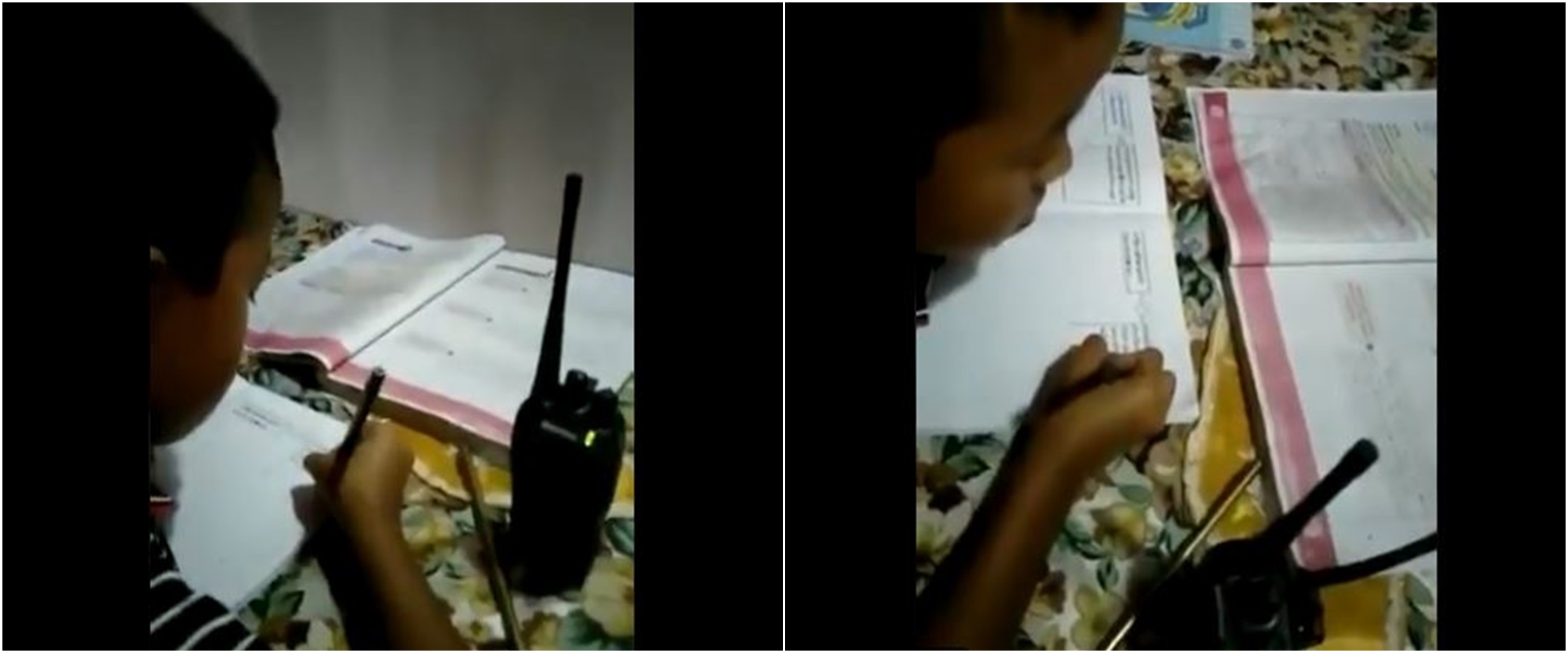 Kisah viral anak sekolah belajar online pakai HT di tengah pandemi