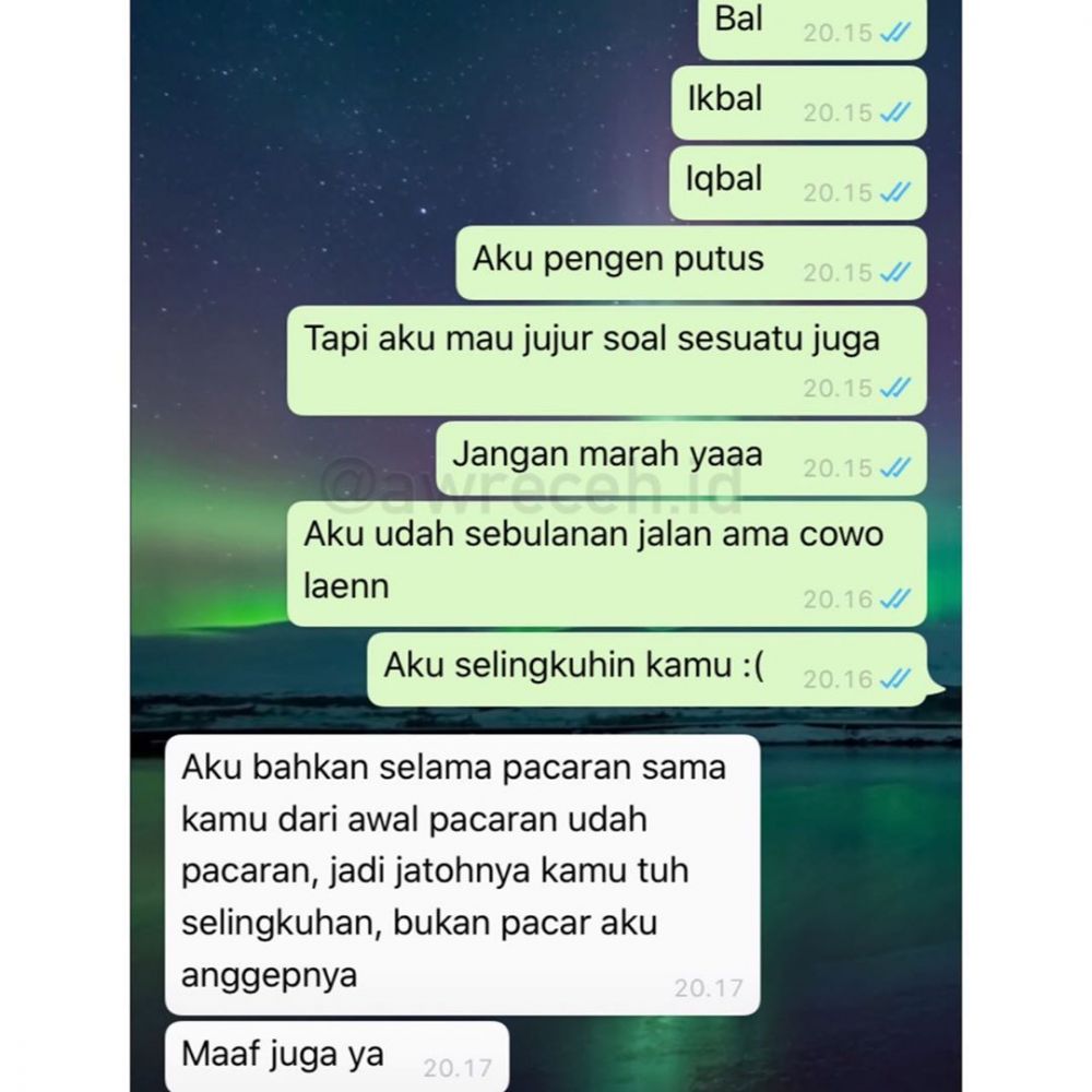 10 Chat lucu pengen putus ini endingnya bikin geleng kepala