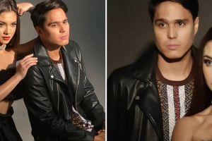 8 Gaya pemotretan Angela Gilsha dan Mischa Chandrawinata, serasi