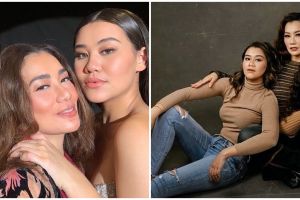 10 Potret kompak Reza Artamevia, Aaliyah dan Zahwa, tampak seumuran