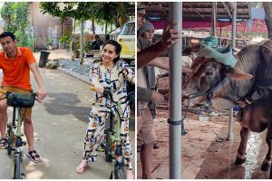 Gaya 8 seleb narsis bareng hewan kurban, Raffi Ahmad curi perhatian