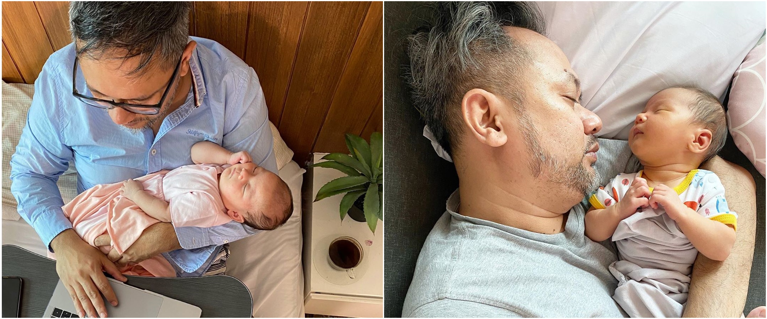 9 Momen Indra Brasco momong anak keempat, gayanya kocak