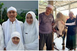 8 Momen Idul Adha keluarga Ayu Ting Ting, hewan kurbannya bikin heboh