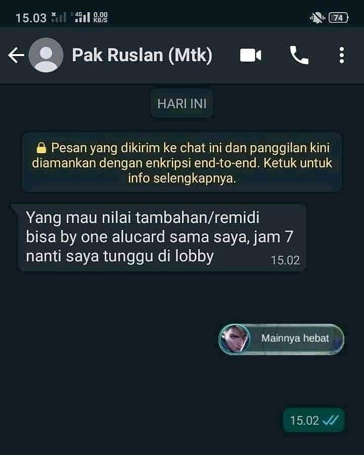 9 Chat lucu gara-gara sekolah online ini bikin senyum tipis