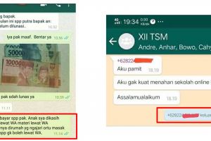 9 Chat lucu gara-gara sekolah online ini bikin senyum tipis