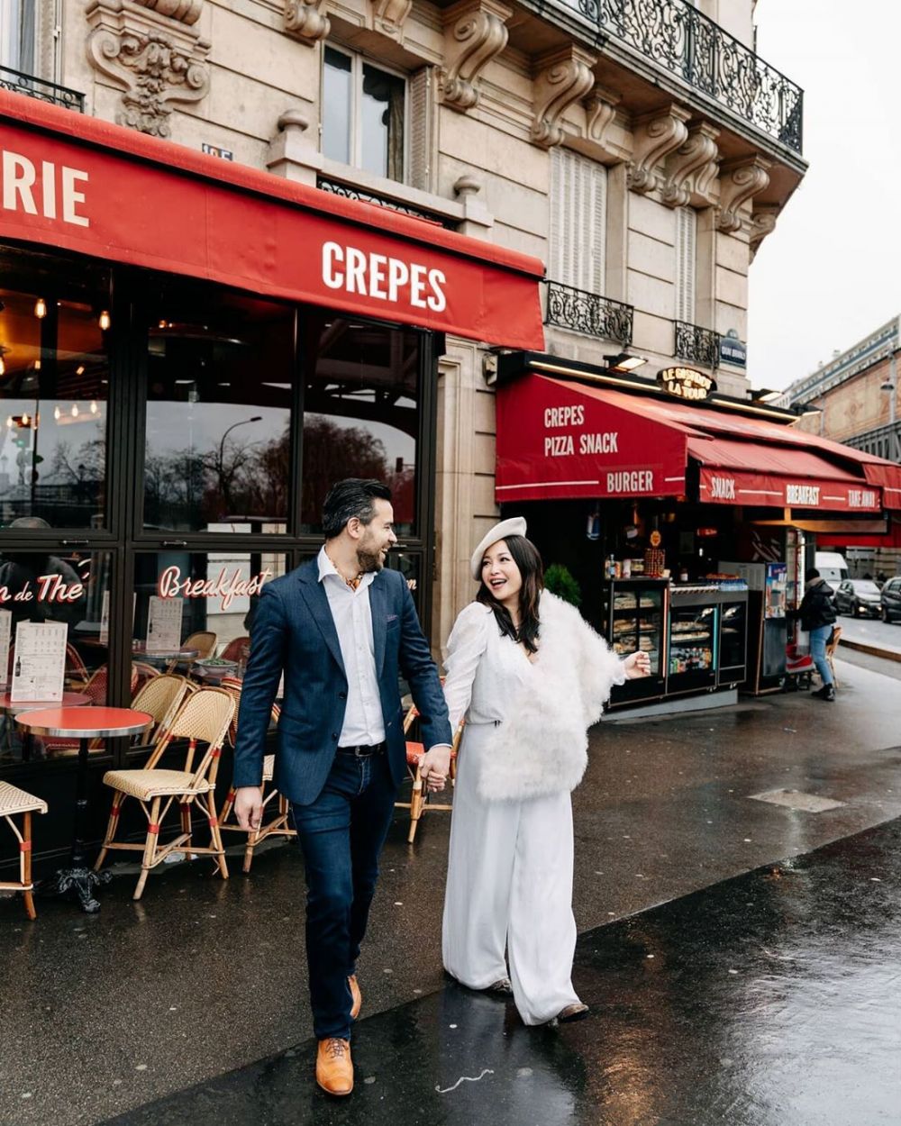 8 Potret Chef Marinka bareng pria bule di Paris, romantis