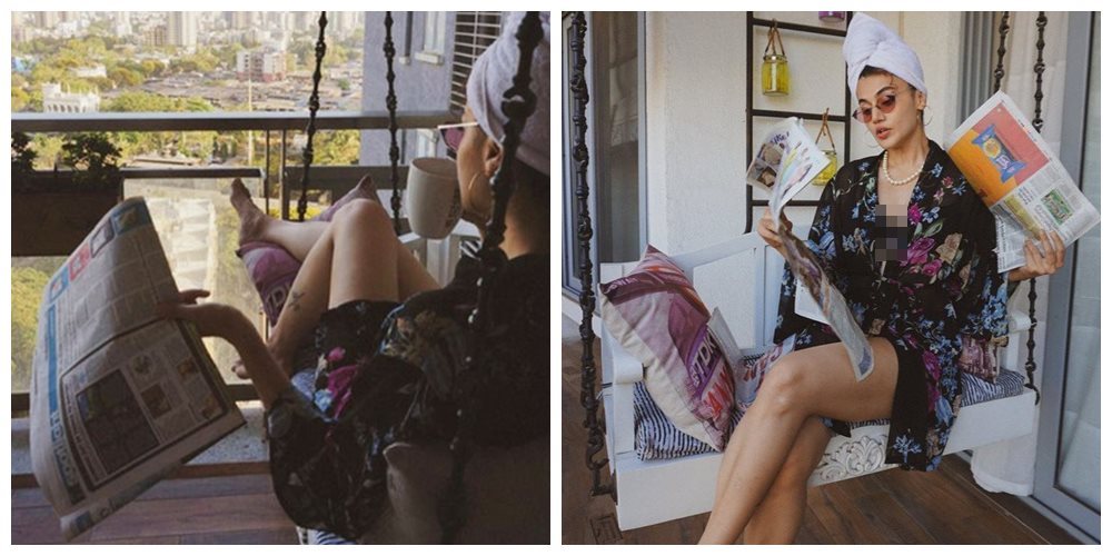 10 Potret apartemen Taapsee Pannu, penuh sudut Instagramable