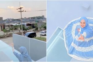 7 Momen Dinda Hauw difoto Rey Mbayang di rooftop rumah, hasilnya kece
