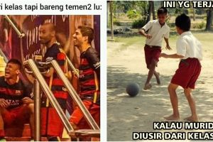 7 Meme lucu murid diusir dari kelas ini bikin kangen masa sekolah