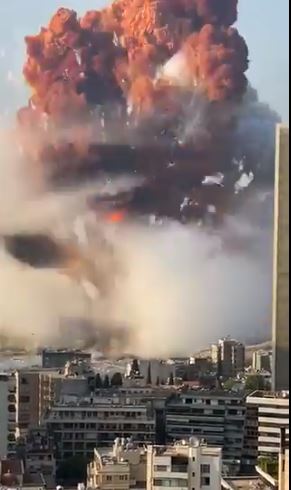 5 Potret ledakan di Beirut Lebanon, disebut mirip bom Hiroshima