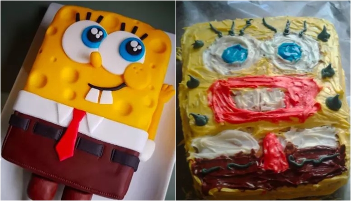 10 Potret kue bertema SpongeBob ini hasilnya bikin tepuk jidat