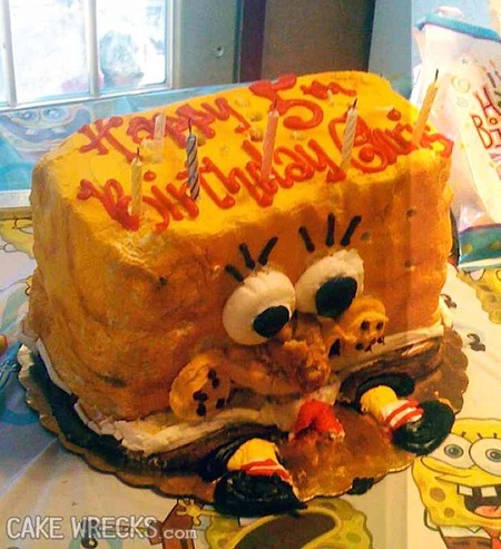 10 Potret kue bertema SpongeBob ini hasilnya bikin tepuk jidat