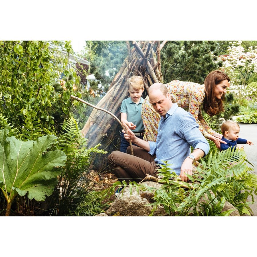 8 Potret keluarga Pangeran William saat menyatu dengan alam