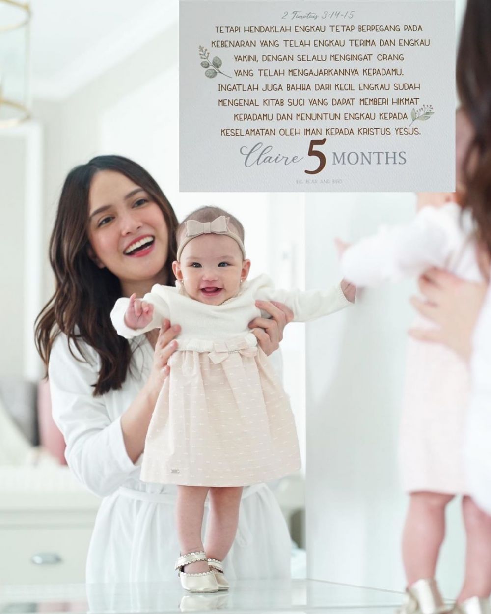 8 Potret Claire Herbowo anak Shandy Aulia pakai dress, bikin gemas