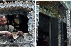 7 Potret rumah berhiaskan ribuan piring porselen ini bikin takjub