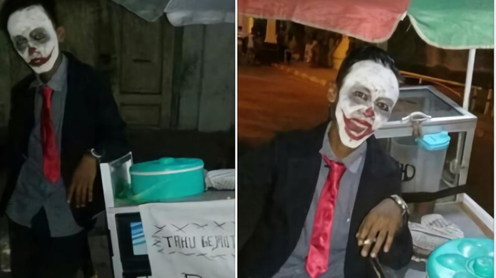 15 Potret lucu kostum pedagang ini kreatif abis