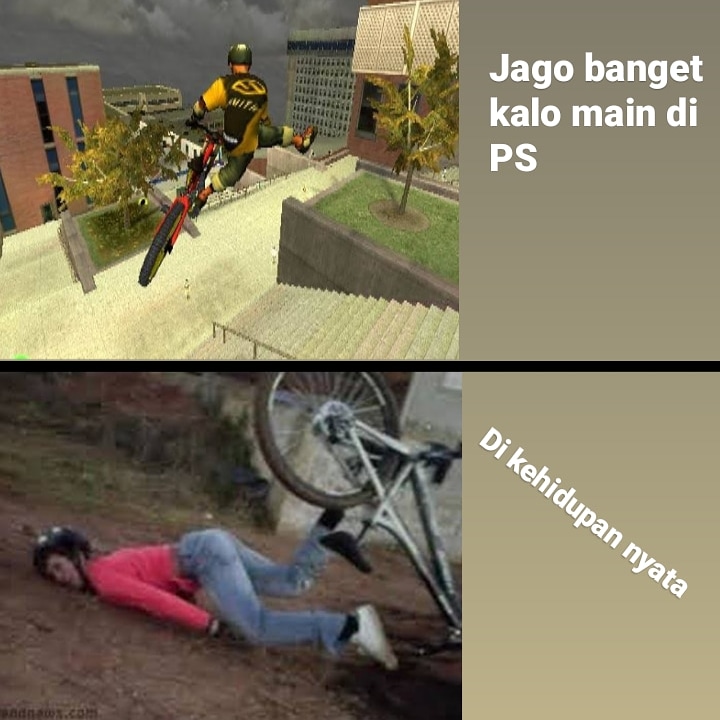 10 Meme beda main PS dengan kehidupan nyata, kocak