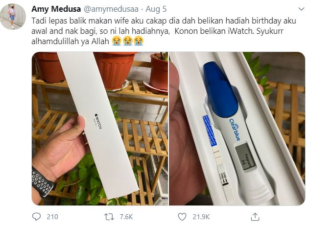 Pria ini dikado istri kotak iWatch, isinya bikin haru