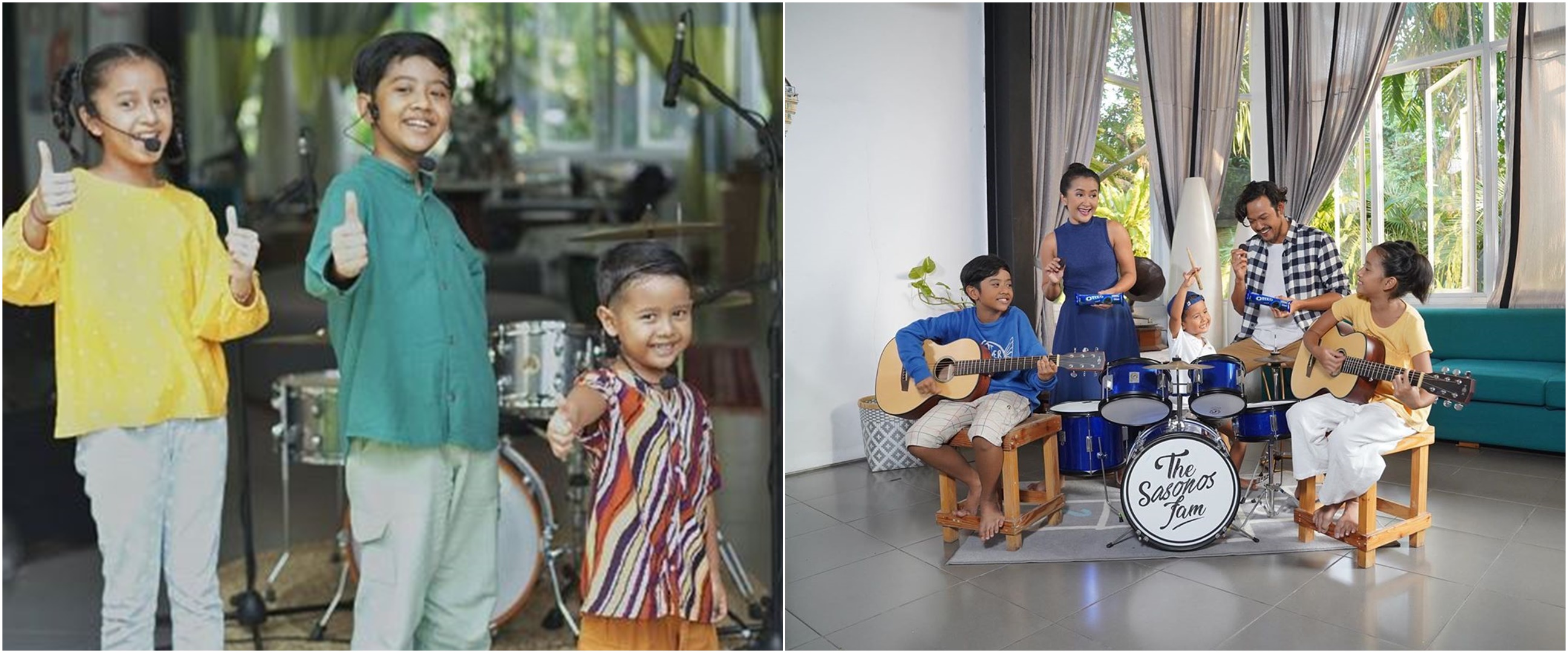 7 Momen 3 anak Widi Mulia main musik bareng sampai rilis single lagu