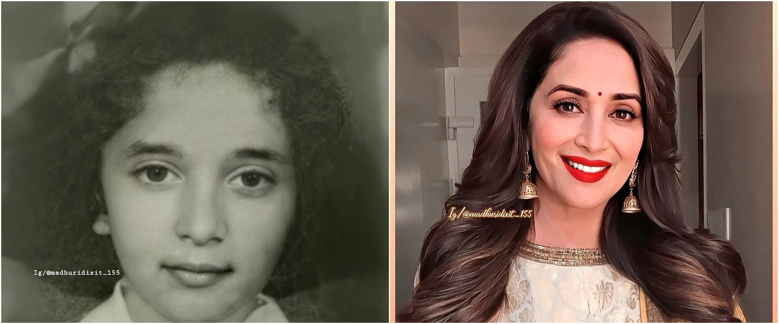 8 Potret transformasi Madhuri Dixit, cantik sejak kecil