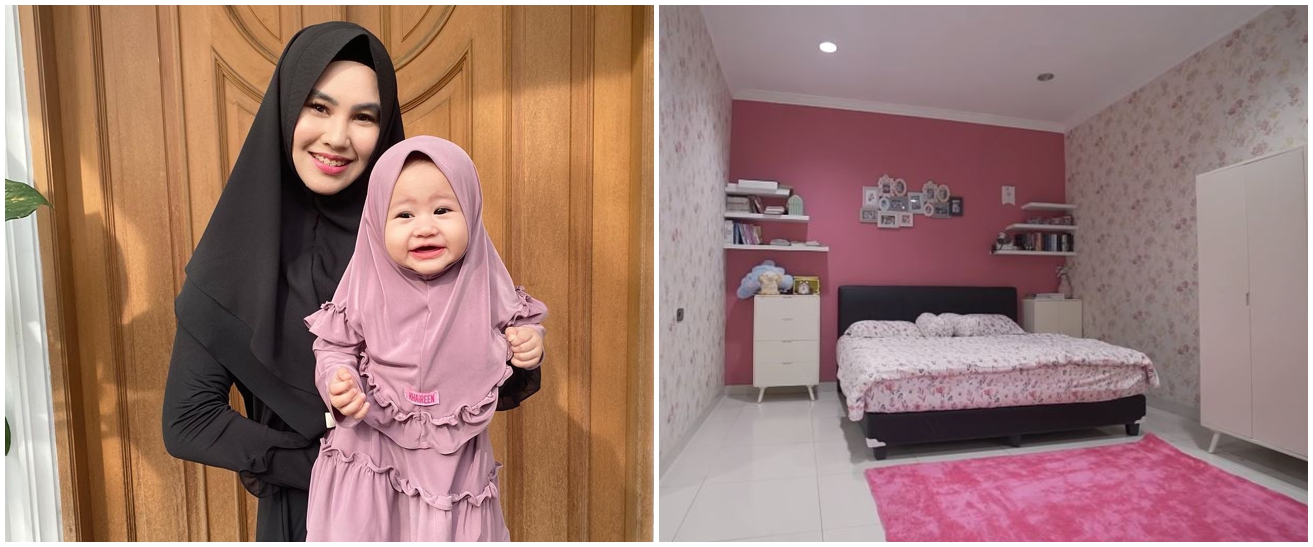 9 Potret kamar tidur empat anak Kartika Putri, desainnya elegan