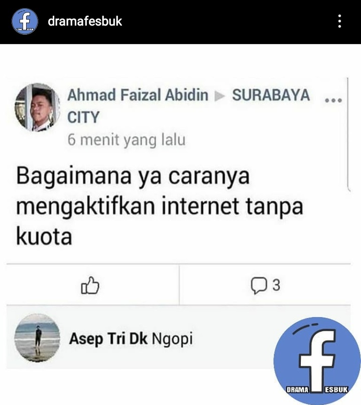 10 Balasan status Facebook dari cowok ini kocak tapi ada benarnya