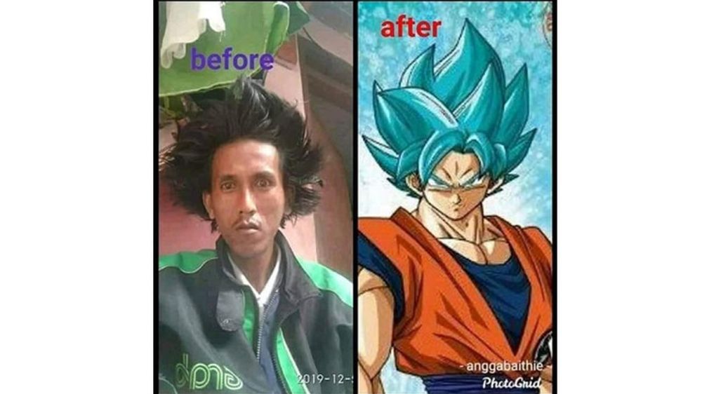 7 Potret driver ojek online bergaya rambut unik, antimainstream