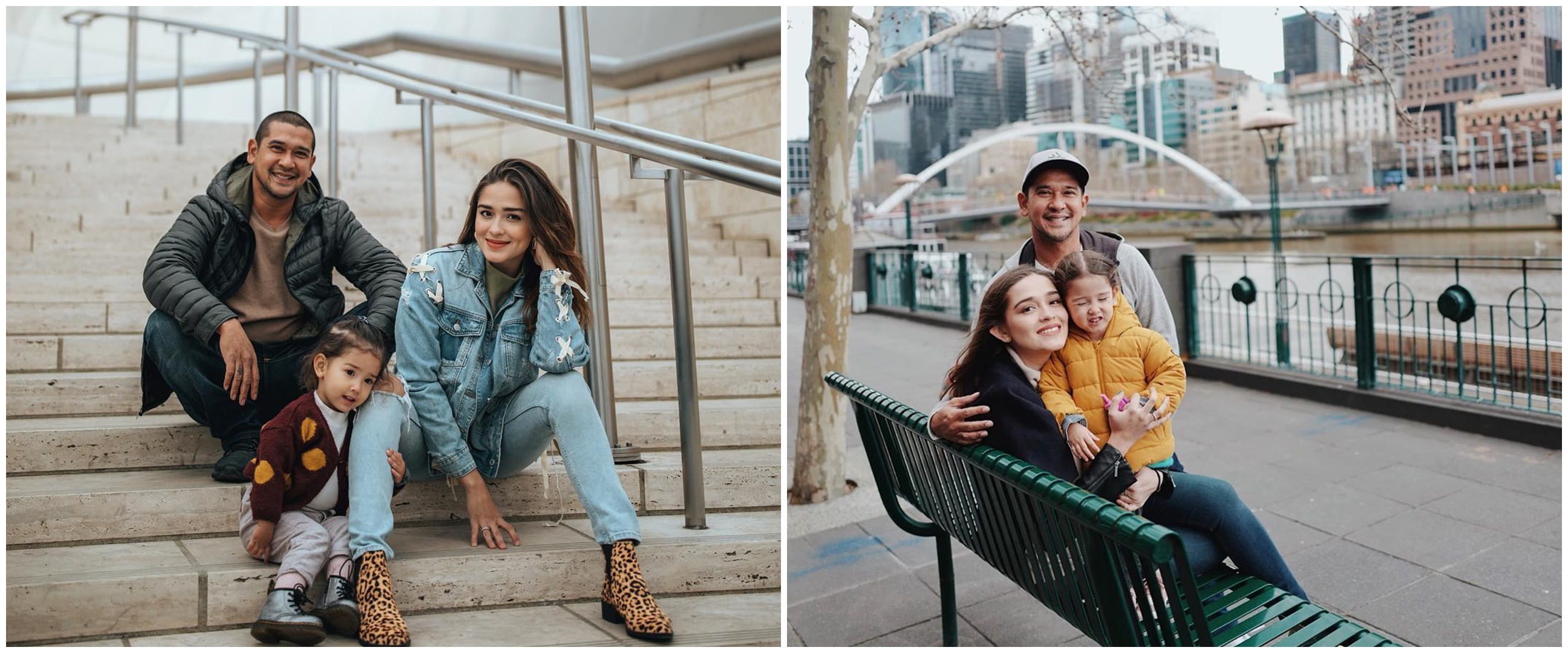 9 Momen Yasmine Wildblood plesir ke Bogor, mandikan anak di sungai