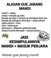 13 Meme lucu malas mandi ini bikin generasi rebahan setuju