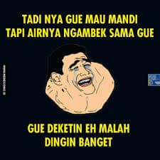 13 Meme lucu malas mandi ini bikin generasi rebahan setuju