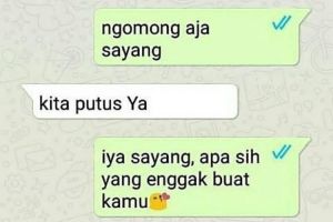 9 Chat putus cinta tapi nggak sedih ini bikin tepuk jidat
