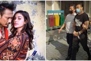 5 Potret Nora Alexandra setia dampingi Jerinx SID di kantor polisi