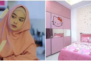 10 Potret kamar Ria Ricis, dekorasinya serba Hello Kitty