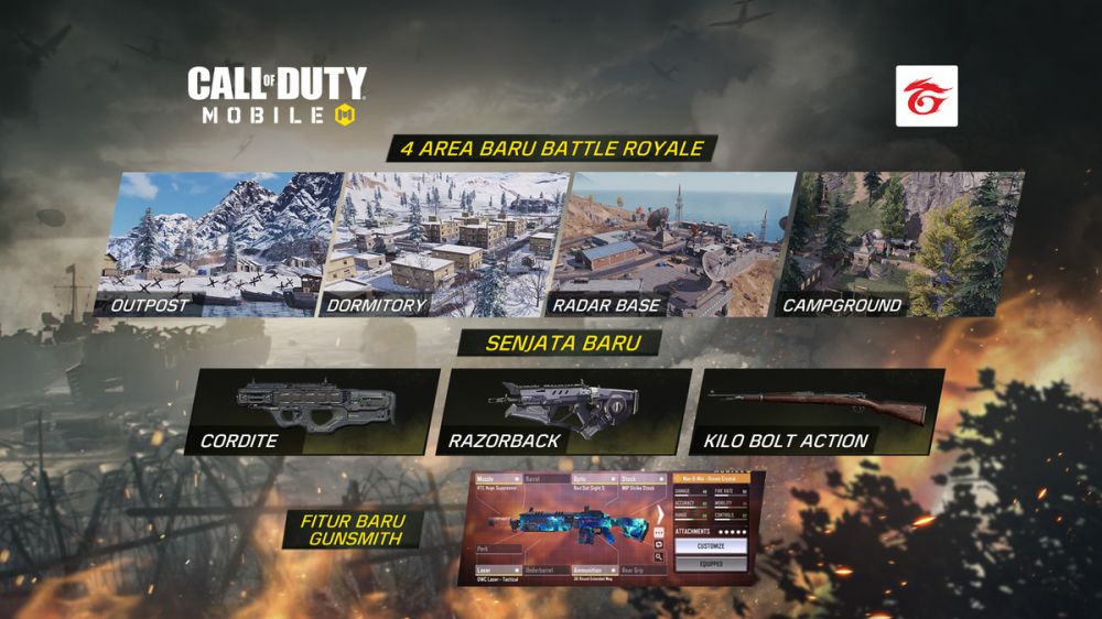 5 Fakta fitur baru COD Mobile, bernuansa perang besar sambut HUT RI 