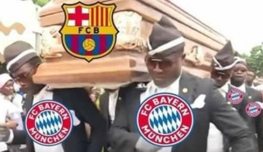 9 Meme lucu Barcelona kalah dari Bayern Munchen ini nyindir banget