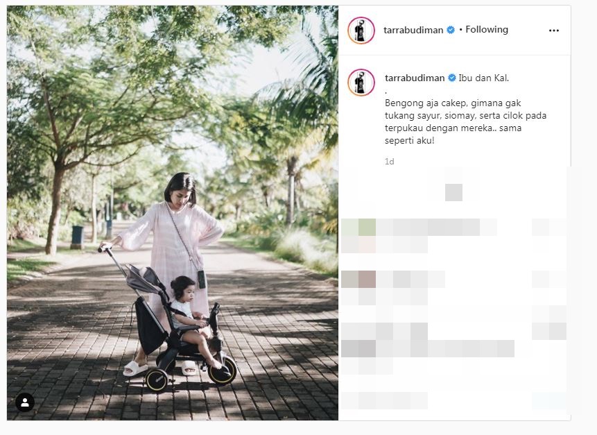 8 Caption sayang Tarra Budiman untuk anaknya ini bikin hati meleleh