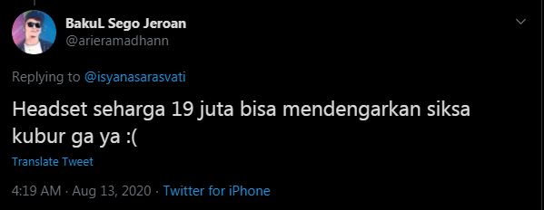 10 Cuitan lucu earphone Rp 19 juta Isyana Sarasvati ini bikin nyengir