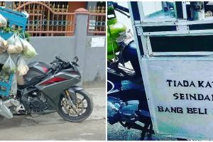 8 Aksi suka-suka pedagang pakai motor ini bikin senyum tipis