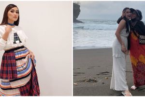 10 Potret liburan Ayu Ting Ting ke pantai, busananya jadi sorotan