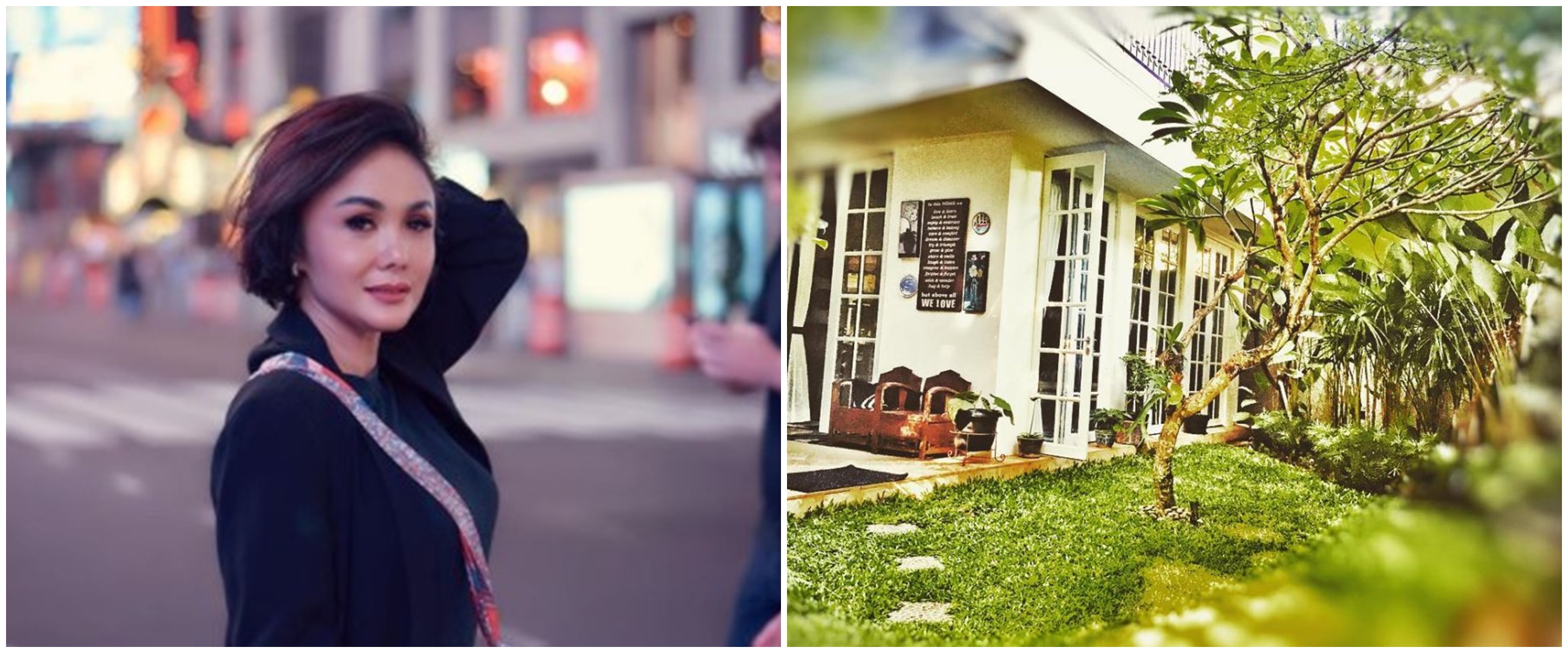 Potret taman rumah 6 seleb Tanah Air ini asri dan cozy banget