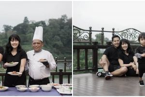 8 Momen liburan Ardina Rasti & keluarga, ikut kelas memasak