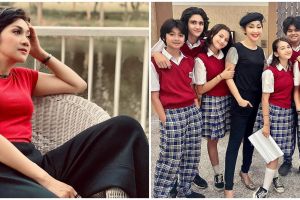 8 Potret Windy Wulandari bareng pemain 'Dari Jendela SMP'