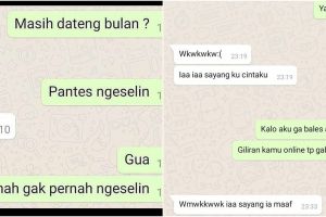 10 Chat sama cewek PMS ini bikin cowok harus peka